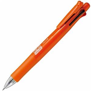 ゼブラ 多機能ペン 4色+シャープ クリップオンマルチF パワフルオレンジ PB4SA1POR｜domarushop