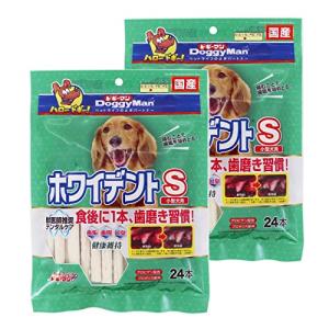 ドギーマン 犬用おやつ ホワイデントスティック 超徳用 ビーフ 24個 (x 2) (まとめ買い)｜domarushop