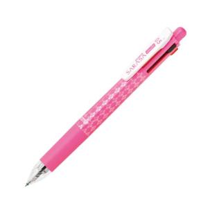 ゼブラ 多機能ペン 4色+シャープ サラサマルチ 0.5 ピンク P-J4SA11-P｜domarushop