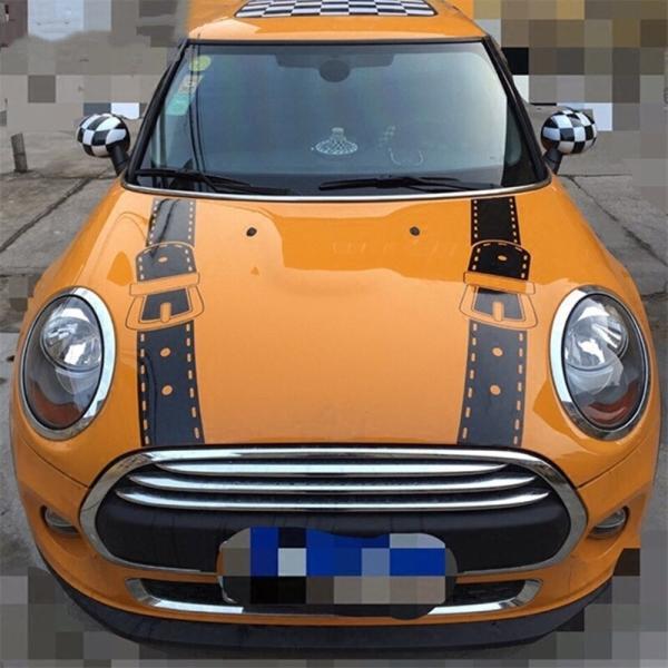 ミニ ボディステッカー デカール ボンネット ストライプ BMW ミニクーパー 1 S JCW F5...