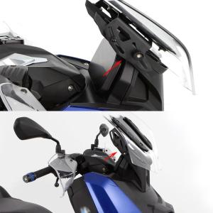 オートバイのフロントガラスアジャスタースタンドCNCフロントガラスブラケットはBMWC400X C 400 X C400X用に調整可能なフロントガラスに適合します｜domodomo-store