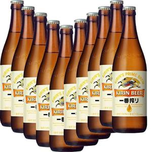 キリン 一番搾り 500ml 中瓶 ×10本セット [瓶ビール]｜don-online01