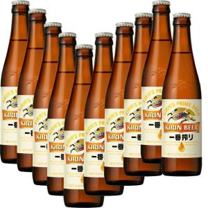 キリン 一番搾り 小瓶 334ml瓶×10本セット [瓶ビール]｜don-online01