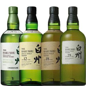 送料無料 サントリー 白州シリーズ700ml×４本セット  白州２５年 白州１８年 白州１２年 白州   日本 シングルモルト ウィスキー 数量限定 希少 レア｜don-online01