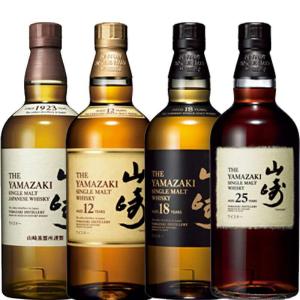 送料無料 サントリー 山崎シリーズ700ml×４本セット  山崎25年 山崎18年 山崎12年 山崎...