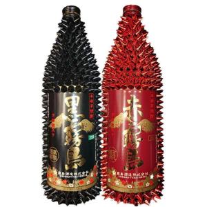 霧島 デコレーション ボトル 900ml×２本 セット  [送料無料 宮崎 トゲ霧 トゲトゲ 黒霧島 赤霧島 数量限定]｜don-online01