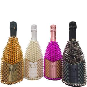 XLV シャンパーニュ デコレーションボトルセット 750ml×4本 ［フランス シャンパーニュ ホスト 御用達 シャンパン ルイ ヴィトン トゲヴィトン デコボトル］｜don-online01