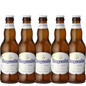 送料無料 ヒューガルデン ホワイト 330ml 瓶×５本セット  ベルギー ビール ４％｜don-online01