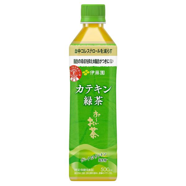 伊藤園 2つの働き カテキン緑茶 500ml PET （特定保健用食品）(１ケース/24本)