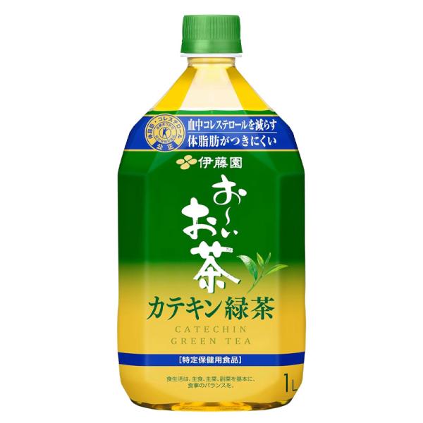 伊藤園 2つの働き カテキン緑茶 1L PET （特定保健用食品）(１ケース/12本)