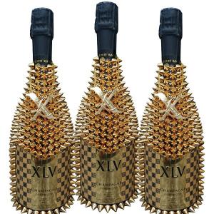 XLV ブジー グランクリュ ミレジメ デコレーションボトル750ml×3本セット  [ フランス シャンパーニュ ホスト 御用達 シャンパン ルイ ヴィトン]｜don-online01