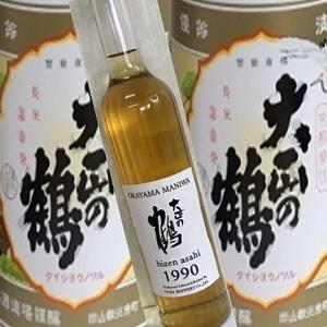 純米酒　大正の鶴　大古酒(白ラベル)1990BY　500ml　日本酒、30年古酒