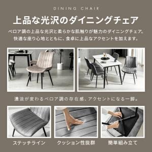 ダイニングチェア おしゃれ 2脚 チェア ベロ...の詳細画像1