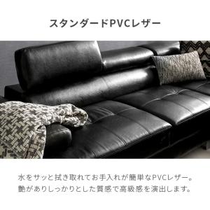 ソファ ソファー 3人掛け レザー 革 合皮 ...の詳細画像4