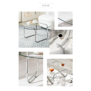 テーブル ローテーブル ガラス ガラステーブル...の詳細画像2