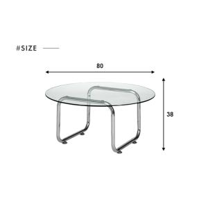 テーブル ローテーブル ガラス ガラステーブル...の詳細画像3