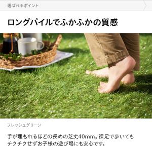 人工芝 2m×10m ロール U字ピン46本付...の詳細画像2
