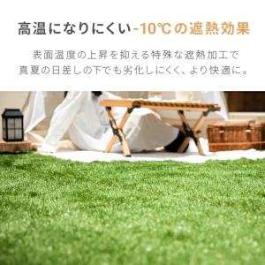 人工芝 1m×1m 35mm ロール diy ...の詳細画像2