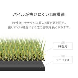 人工芝 1m×1m 35mm ロール diy ...の詳細画像5