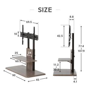 テレビスタンド テレビ台 おしゃれ ハイタイプ...の詳細画像2