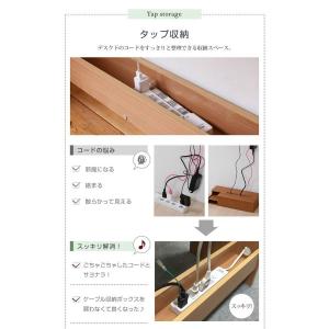 デスク シンプルデスク 2点セット すっきり ...の詳細画像5