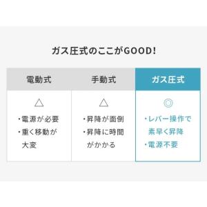 昇降デスク 幅70 パソコンデスク 昇降テーブ...の詳細画像3