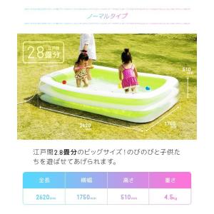 プール ビニールプール 大型 家庭用プール フ...の詳細画像3