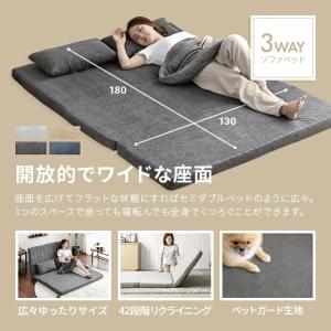 ソファーベッド 2人掛け ソファー ソファーベ...の詳細画像1