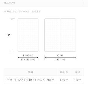 超極厚 25cm ポケットコイル マットレス ...の詳細画像2