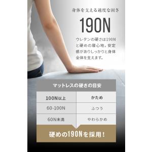 三つ折り 高反発マットレス 折りたたみ 極厚1...の詳細画像4