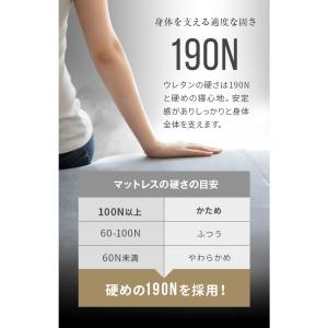 マットレス シングル 三つ折り 高反発マットレ...の詳細画像4