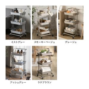 キッチンワゴン ワゴン ハンドル キャスター付...の詳細画像2