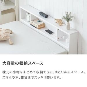 ヘッドボード シングル 宮棚 後付け 天然木 ...の詳細画像2