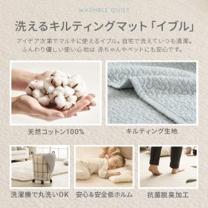 イブル イブルマット 夏用ラグ 190×240...の詳細画像1