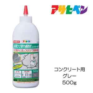 床用ひび割れ補修材（コンクリート用）500g　補修材　アサヒペン