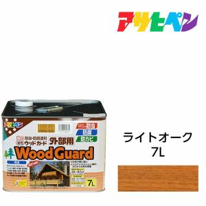 アサヒペン 油性ウッドガード 外部用 ライトオーク02 7L : DIY アサヒペン 油性ウッドガード 外部用 ライトオーク02 7L : DIY