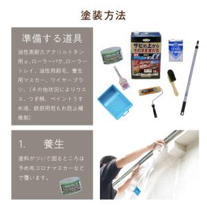 油性高耐久アクリルトタン用α 1.6kg 黒 ...の詳細画像5