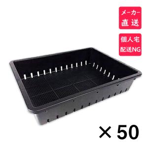 安全興業 育苗箱 51型 内寸（約）477X326X76mm 穴：約3mm角 : コーナン