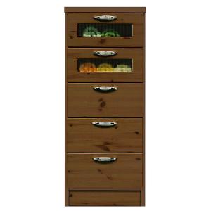 チェスト スリム サイドチェスト 書類 収納 5段 木製 A4 デスクサイド