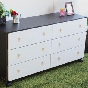 ニトリ（NITORI） ローチェスト(TA90WH 取っ手ピンク) タンス たんす