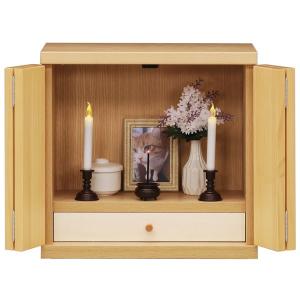 ペット用 仏壇 L ミニ 木製 収納付き ホワ...の詳細画像4