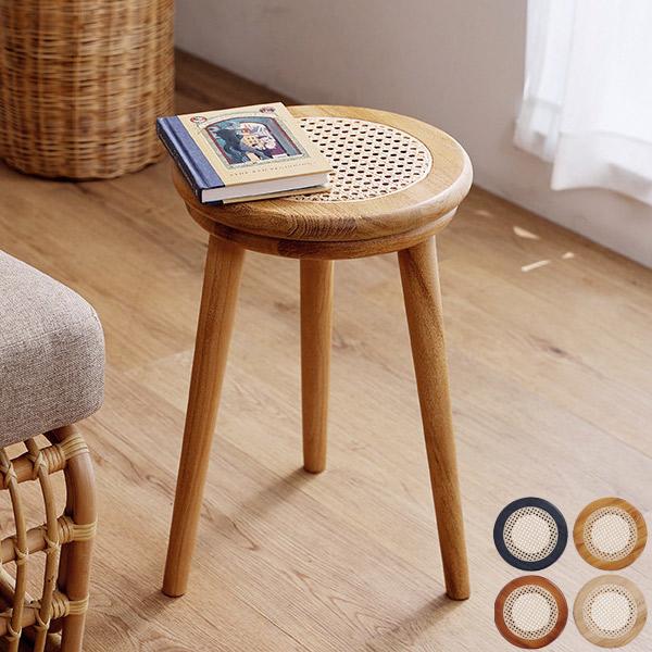 スツール ナチュラル/ブラウン/ブラック/ワックス ラタンスツール ロースツール ラタン家具 籐家具...