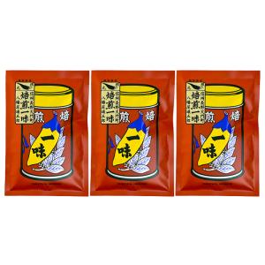 七味唐辛子 八幡屋礒五郎焙煎一味唐辛子袋入×3個【送料無料／ゆうパケット／のし・キャンセル不可】｜donguri-n