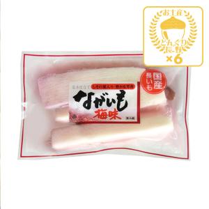 信州長野県のお土産 漬物 【クール商品】ながいも浅漬 梅味230g×6個（送料込）｜donguri-n