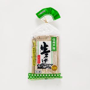 信州そば 長野県のお土産 蕎麦 信州限定自家挽きそば粉使用 信州戸隠生そば つゆ付3人前｜donguri-n