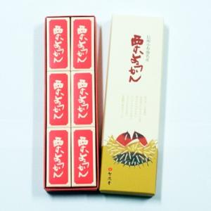 竹風堂栗羊羹 ようかん 竹風堂栗ようかん小形6本入、信州長野県小布施のお土産