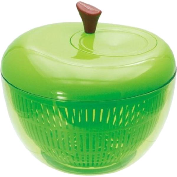 現代百貨 野菜水切り器 アップル サラダスピナー S グリーン K333-GR (プレゼント 入園祝...