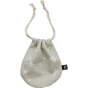 現代百貨 Gendai Hyakka デザイン小物 GRAY W9×H10cm Pikku ミニ巾着 ドット A394GY × 3個