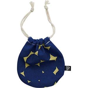 現代百貨 Gendai Hyakka デザイン小物 NAVY W9×H10cm Pikku ミニ巾着 ドット A394NV × 3個
