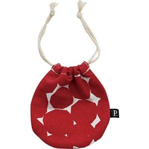 現代百貨 Gendai Hyakka デザイン小物 RED W9×H10cm Pikku ミニ巾着 ドット A394RD × 3個